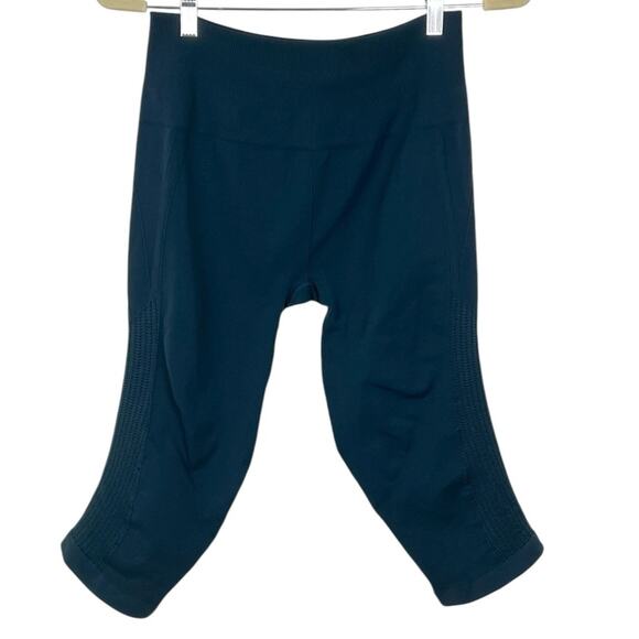 Lululemon Flow & Go Seamless Crop Tights 12 Astro Teal - Picture 1 of 5